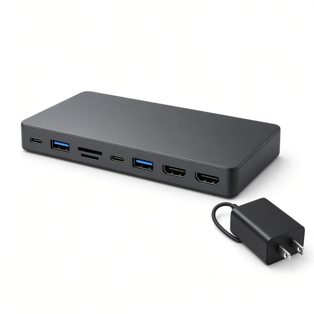 موزّع Anker 555 بثمانية منافذ مع Ethernet